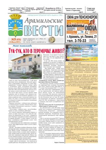 Арамильские вести № 29 (876) от 24 июля 2013 г.