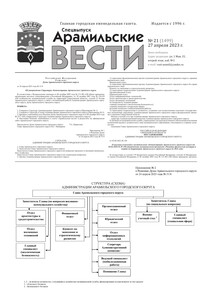 Арамильские вести № 21 (1499) от 27 апреля 2023 г.